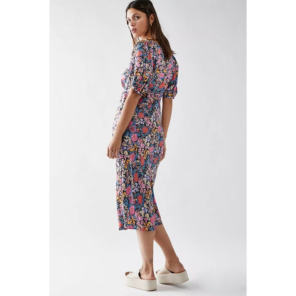 Spell & The Gypsy Last Drinks Bias Midi Dress Women's Size XS Evening Floral - Picture 6 of 8